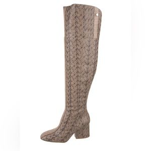 Louise et Cie animal print over the knee boots